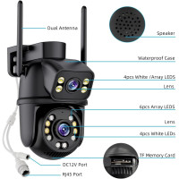 4G Камера SH600JDL-4G със слот за SIM карта, два обектива, Colorview