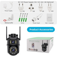 4G Камера SH600JDL-4G със слот за SIM карта, два обектива, Colorview