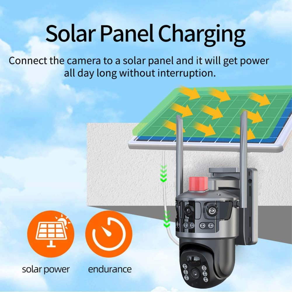 Соларна Wi-Fi камера с 3 обектива Robot 3309-V1