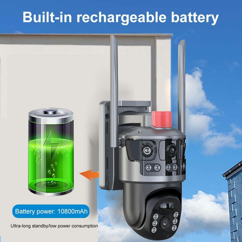 Соларна Wi-Fi камера с 3 обектива Robot 3309-V1