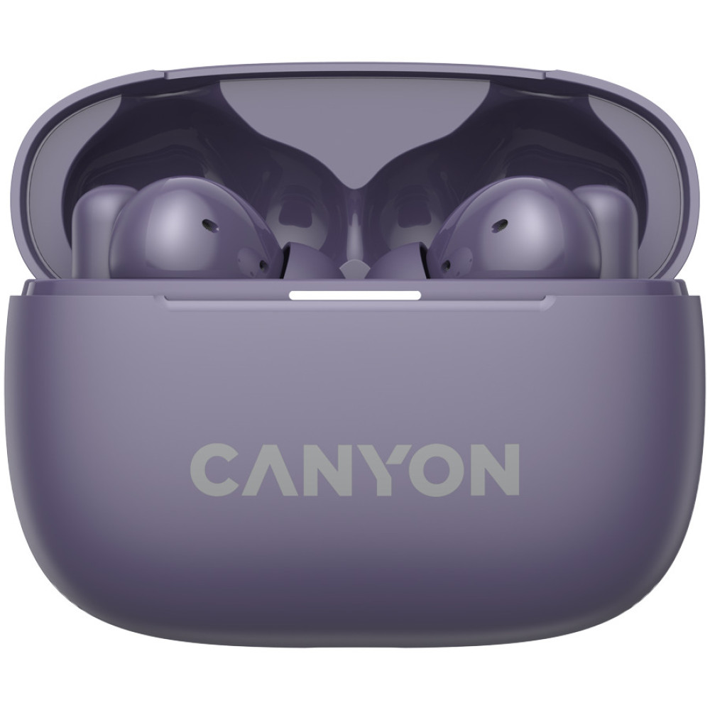 Безжични Слушалки Canyon OnGo TWS-10 ANC+ENC, лилави
