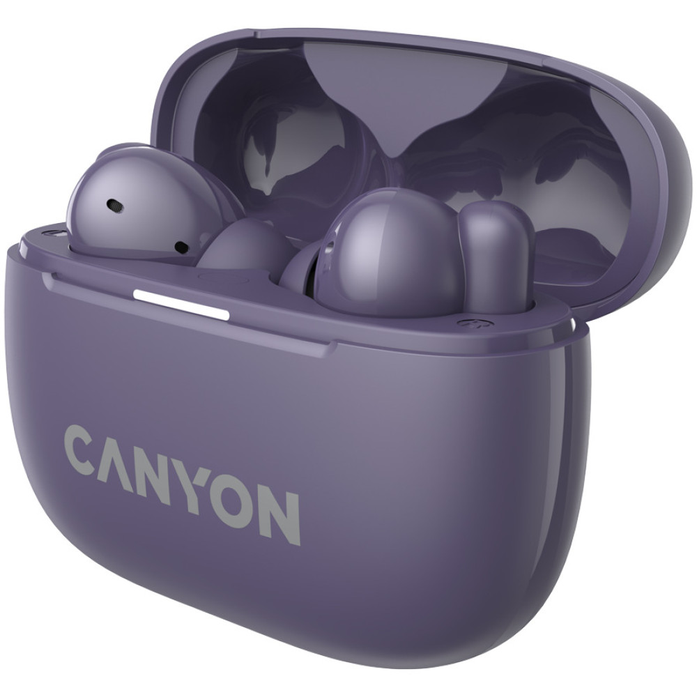 Безжични Слушалки Canyon OnGo TWS-10 ANC+ENC, лилави