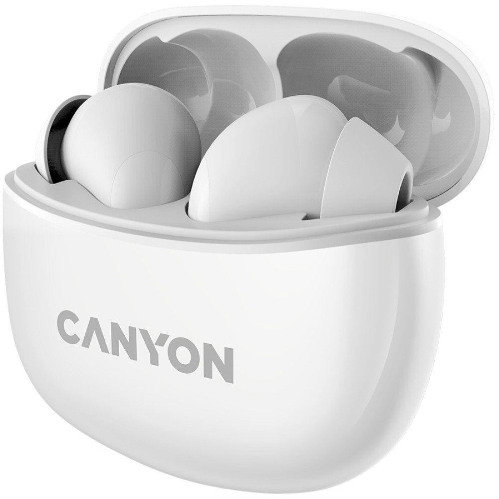 Безжични Слушалки Canyon TWS-5, бели