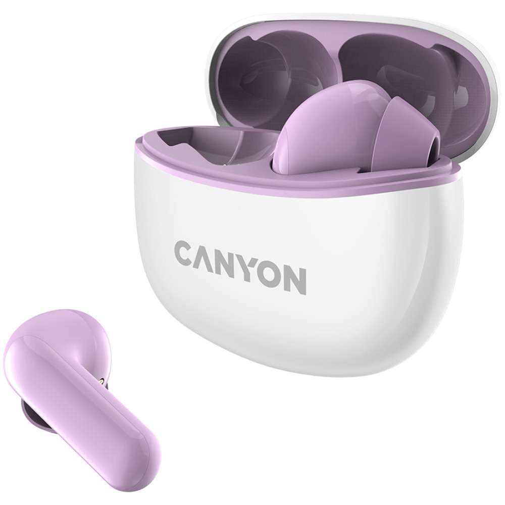Безжични Слушалки Canyon TWS-5, лилави