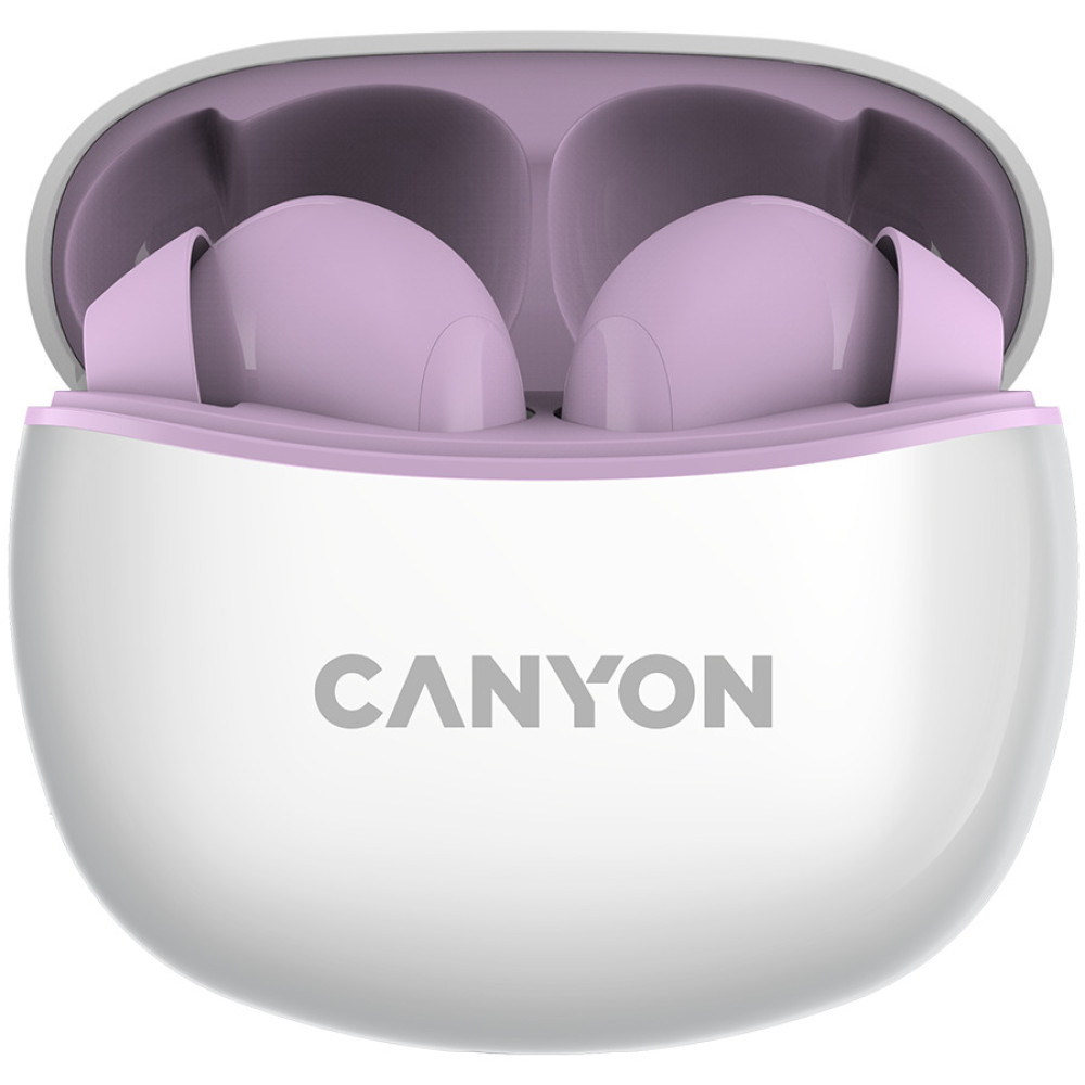 Безжични Слушалки Canyon TWS-5, лилави