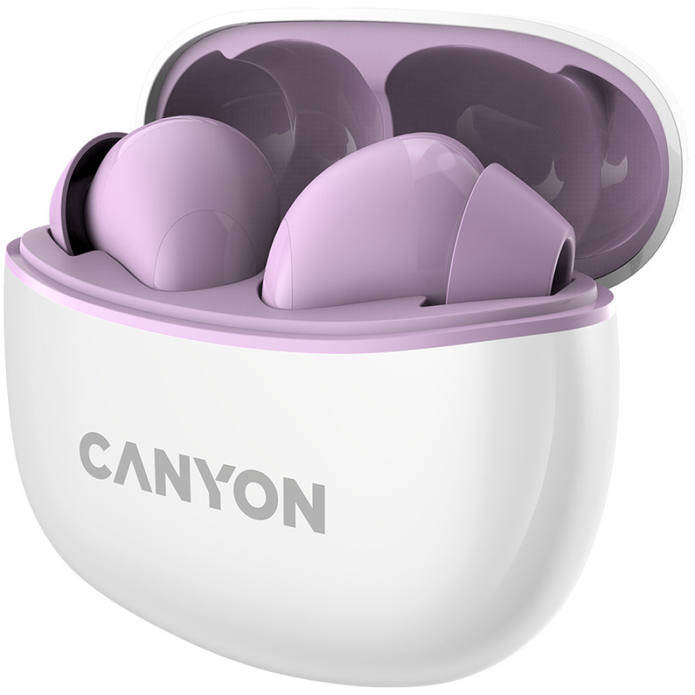 Безжични Слушалки Canyon TWS-5, лилави