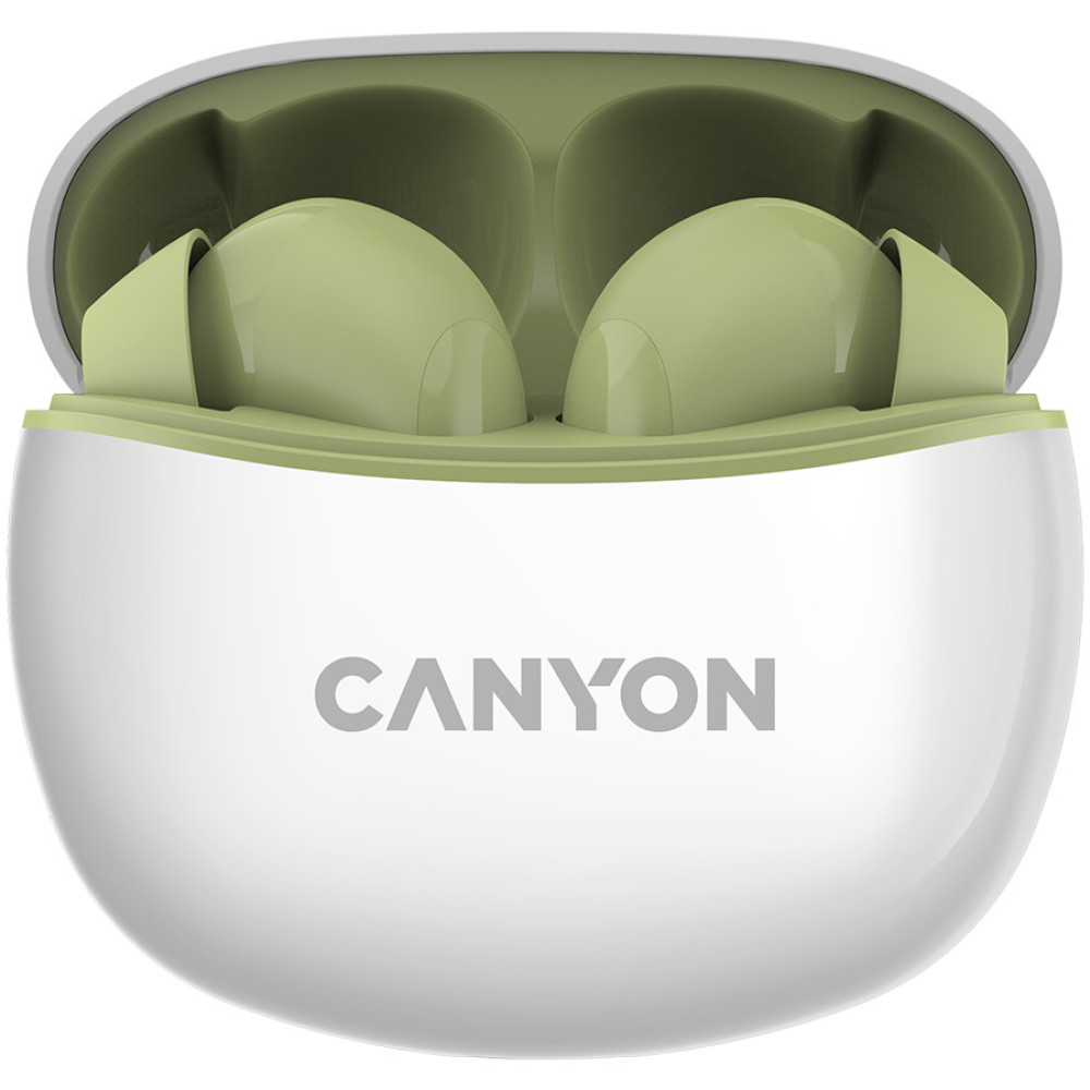 Безжични Слушалки Canyon TWS-5, зелени