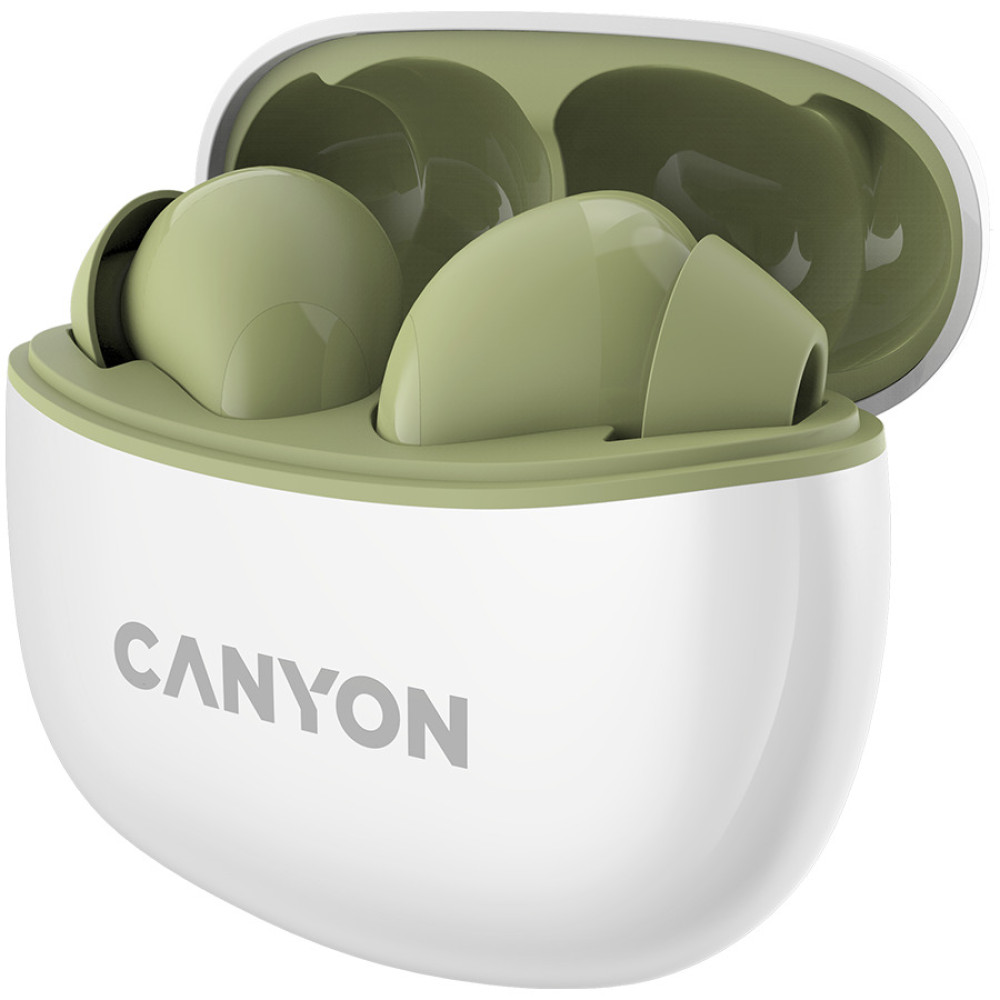 Безжични Слушалки Canyon TWS-5, зелени