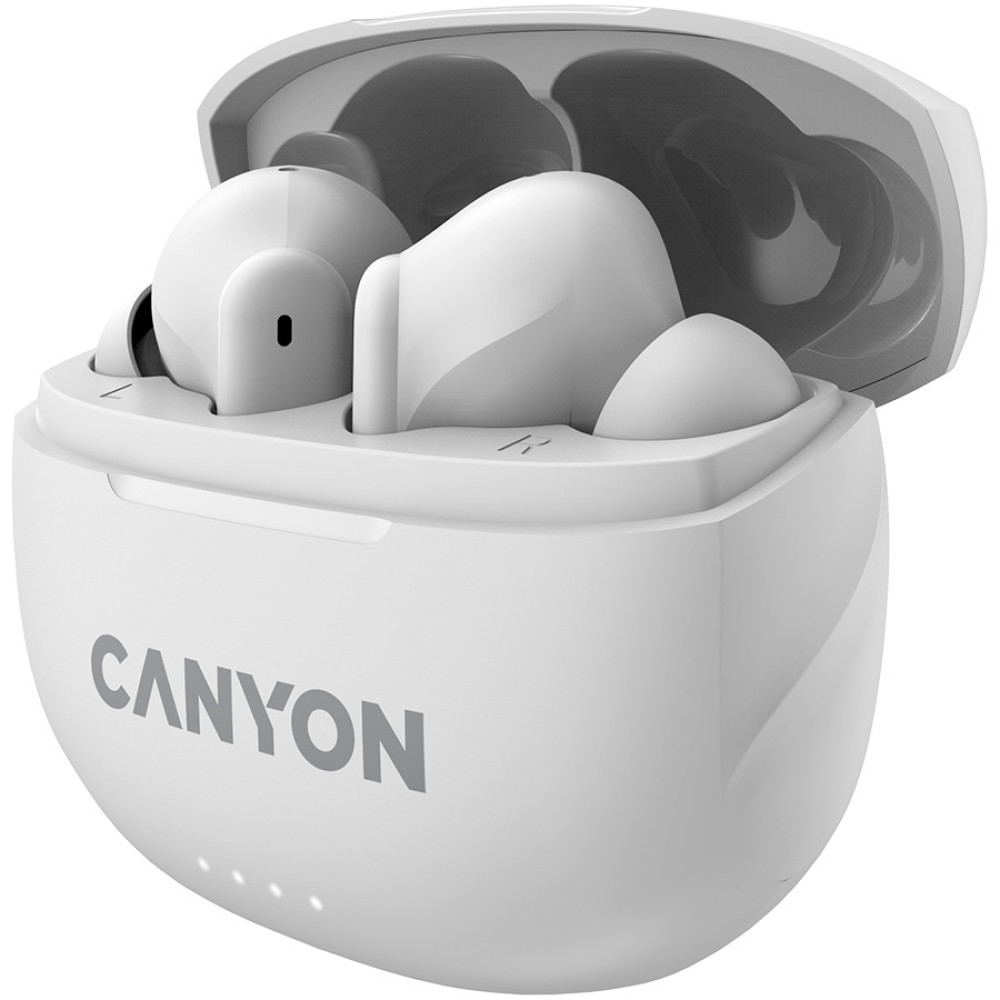 Безжични Слушалки Canyon TWS-8 ENC, Бели