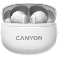 Безжични Слушалки Canyon TWS-8 ENC, Бели