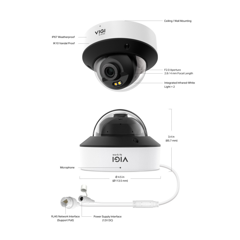 IP куполна камера TP-Link InSight S225(2.8mm)