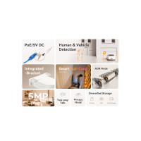 IP PoE камера Imou IPC PS2M 5MP въртяща, вътрешен монтаж