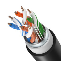 Кабел F UTP AWG24 Cat5e 24AWG CU - Меден с UV защита и alu екран