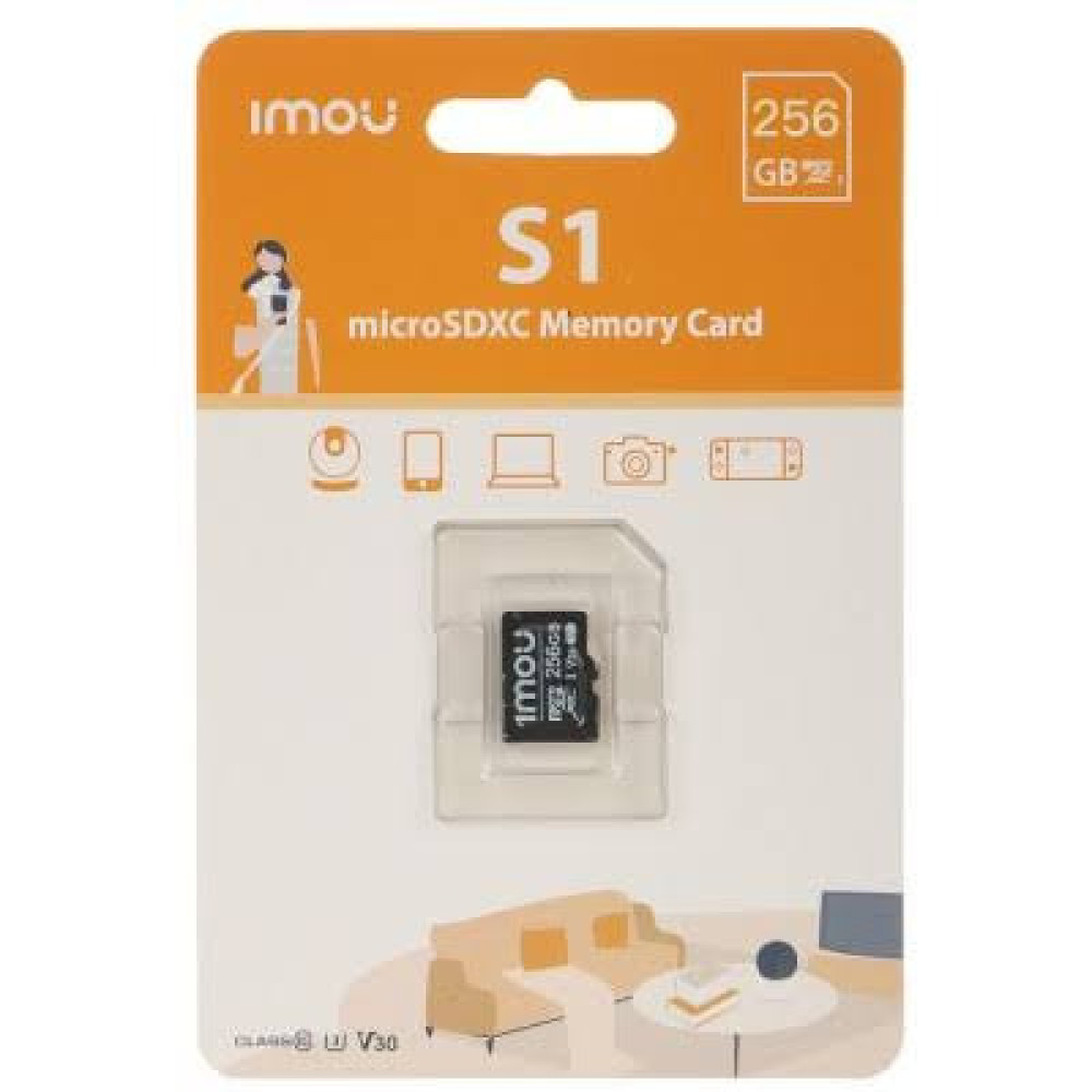 Карта памет Imou ST2-256-S1 MicroSD 256GB, Клас 10
