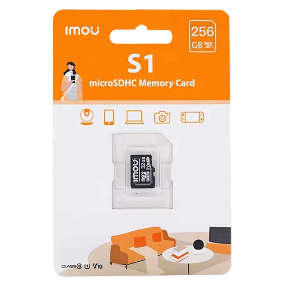 Карта памет Imou ST2-256-S1 MicroSD 256GB, Клас 10