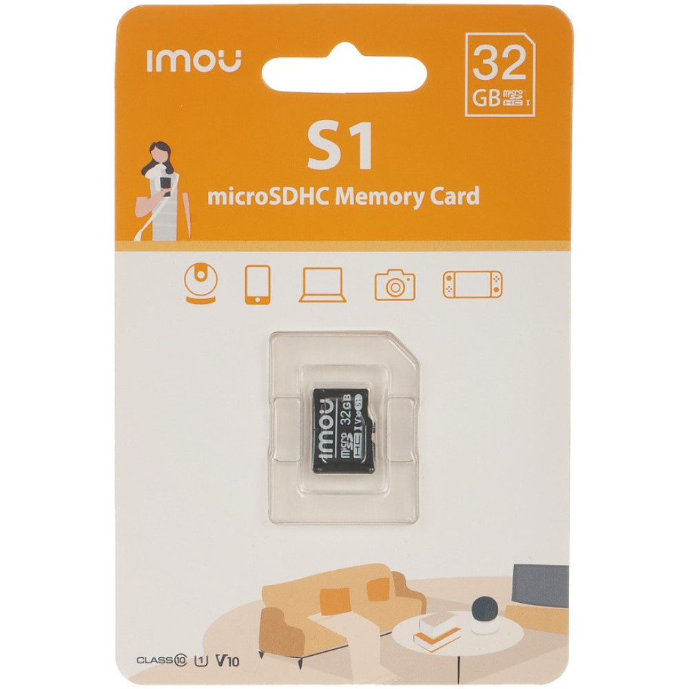 Карта памет Imou ST2-32-S1 MicroSD 32GB, Клас 10
