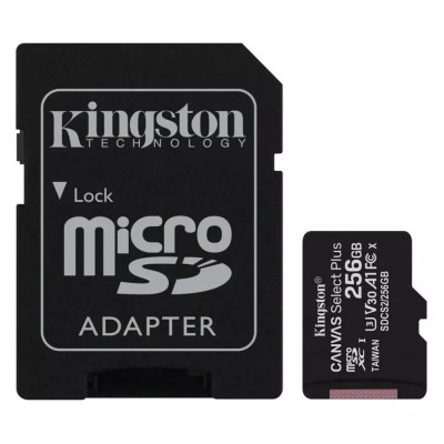 Карта памет Kingston 256GB Canvas Select plus, A1, Class 10