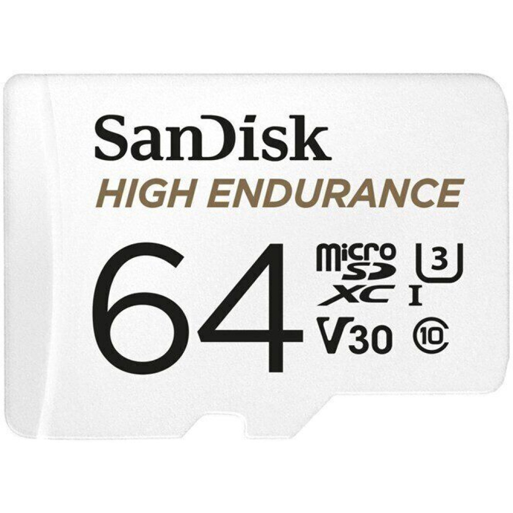 Карта памет SanDisk - High Endurance, 64GB, microSDXC, Class10