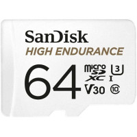 Карта памет SanDisk - High Endurance, 64GB, microSDXC, Class10