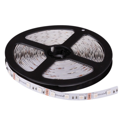 LED лента 7.2W/m, 12V DC, RGB, IP65, SMD5050, 30LEDs/m