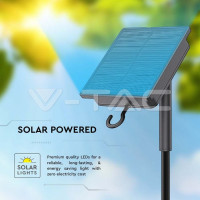 LED лента със соларен панел и батерии 4000К IP67 - пълен комплект
