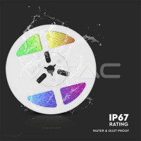 LED лента със соларен панел и батерии RGB IP67 - пълен комплект
