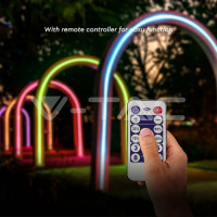 LED лента със соларен панел и батерии RGB IP67 - пълен комплект