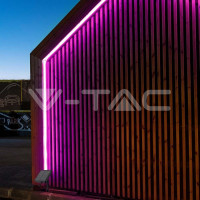 LED лента със соларен панел и батерии RGB IP67 - пълен комплект