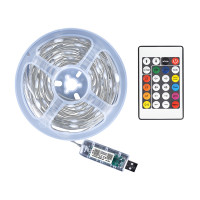 LED осветление на USB, RGB, 5V DC, SMD3939 20 метра комплект