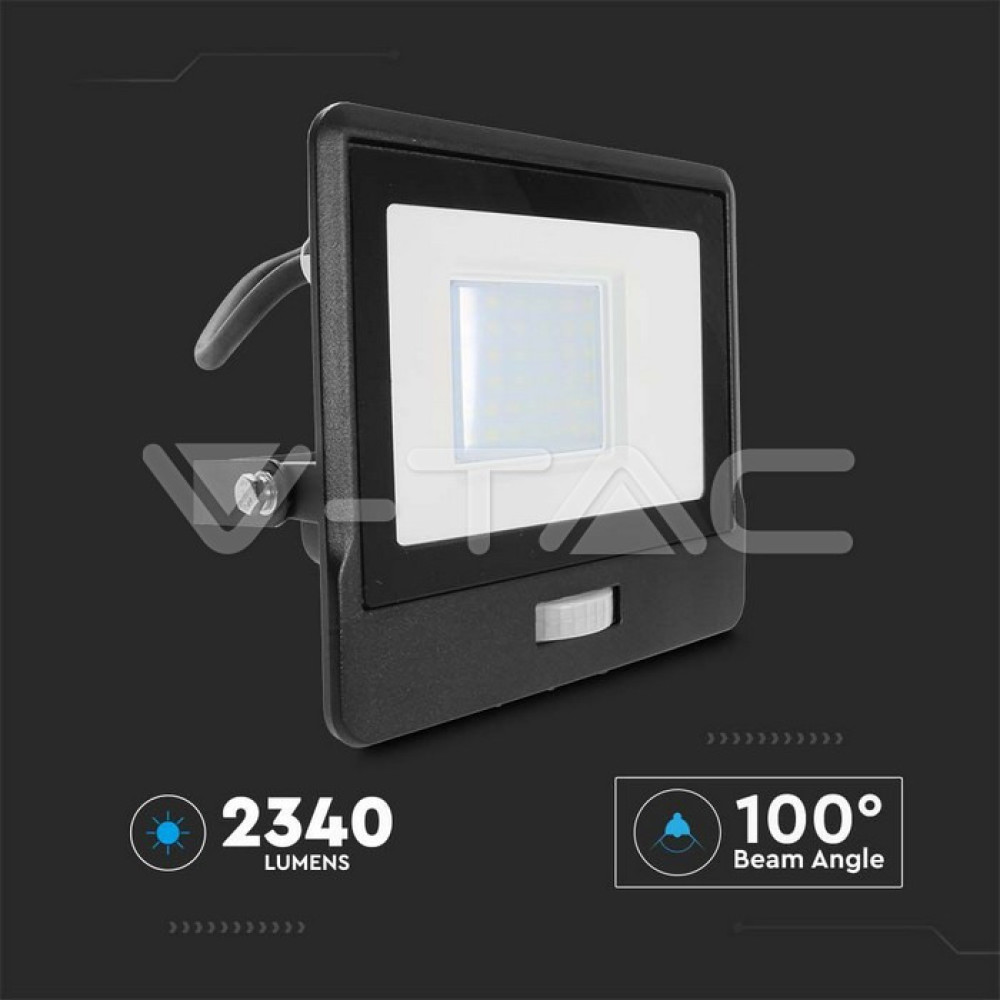 LED прожектор Samsung чип 30W 6400K с PIR Сензор