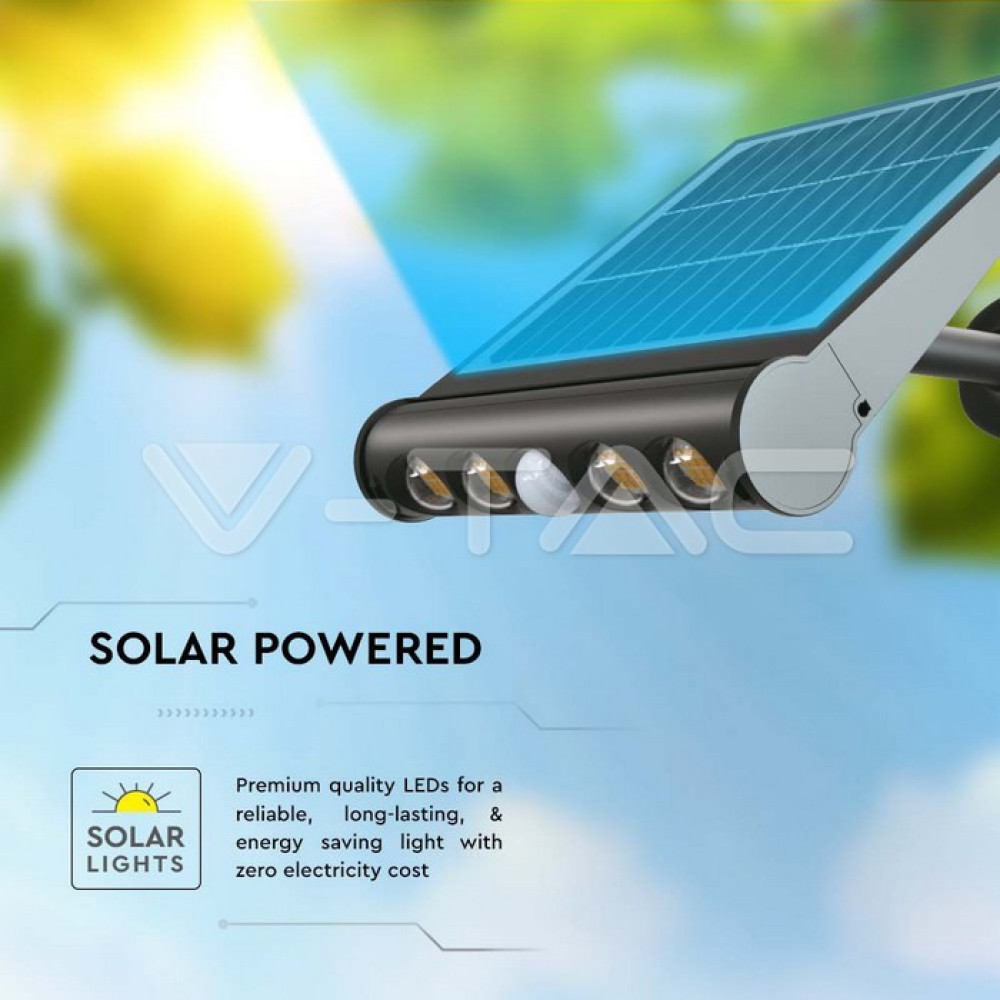 LED соларна стенна лампа 8W 4000K с батерия 37V 4000mAh