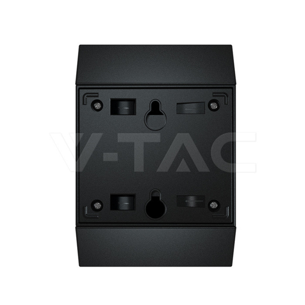 LED соларна стенна лампа със сензор 2.5W цвят черен