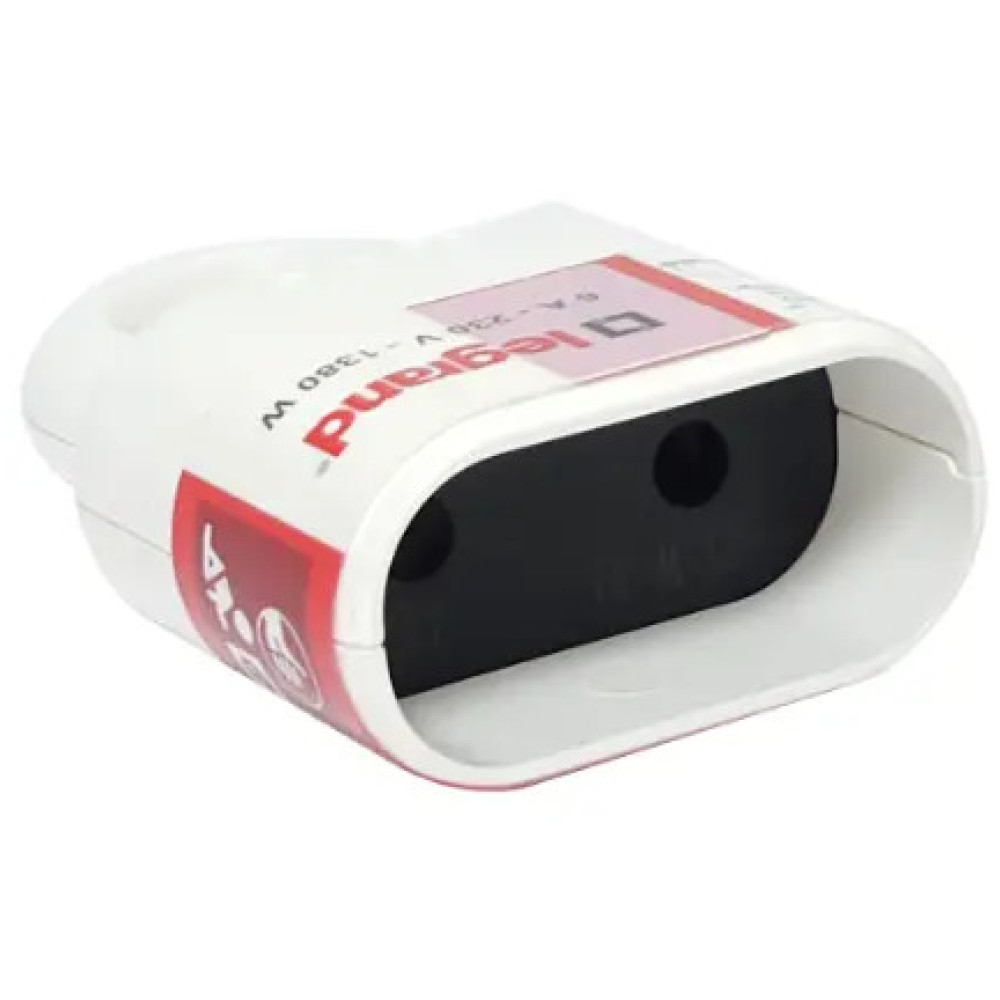 Щекер Legrand Helium 2P 6A с ринг бял