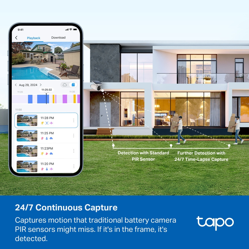 Соларна 4G LTE камера с батерия TP-Link Tapo C465