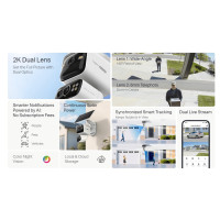 Соларна 4G LTE камера с два обектива и батерия TP-Link Tapo C645D KIT