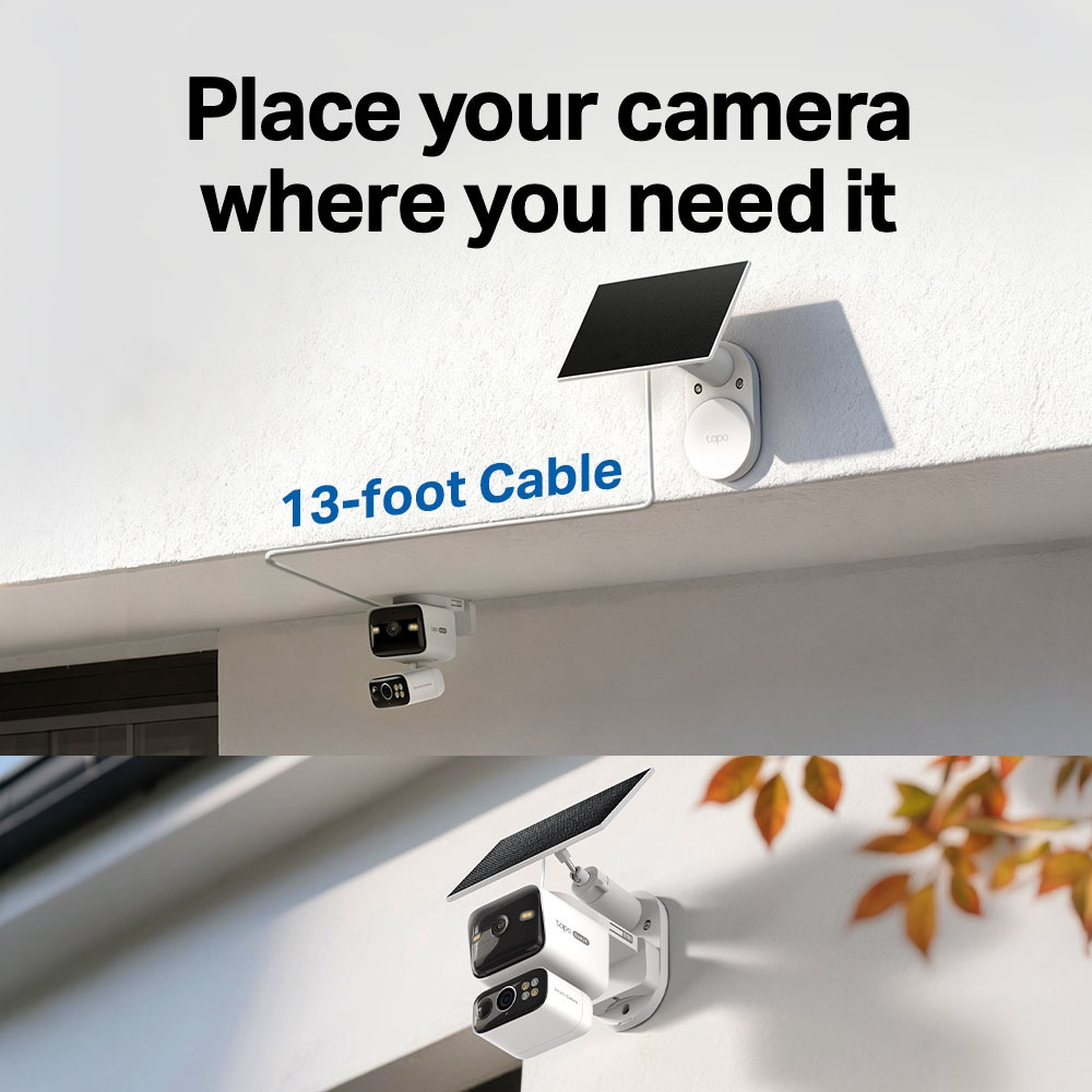 Соларна 4G LTE камера с два обектива и батерия TP-Link Tapo C645D KIT