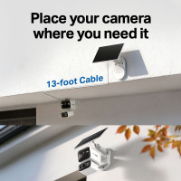Соларна 4G LTE камера с два обектива и батерия TP-Link Tapo C645D KIT