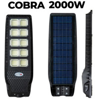 Соларна лампа Cobra 2000W - динстанционно и сензор за движение