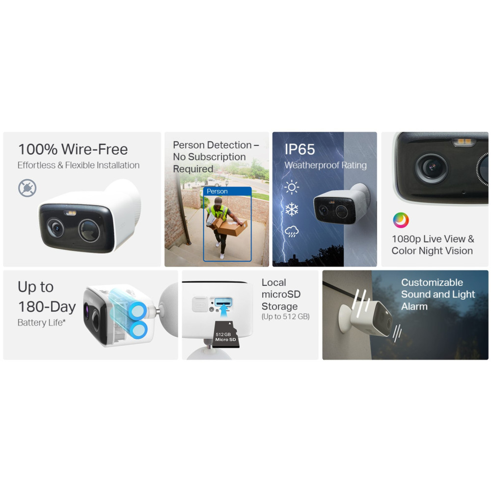 Соларна Wi-Fi камера TP-Link Tapo C400 KIT