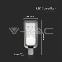 Улична лампа 30W LED Улична Лампа Рогатка 6500К