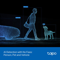 Wi-Fi IP камера с два обектива TP-Link Tapo C545D, 3MP