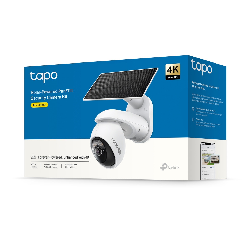 Соларна Wi-Fi IP камера TP-Link Tapo C660 KIT