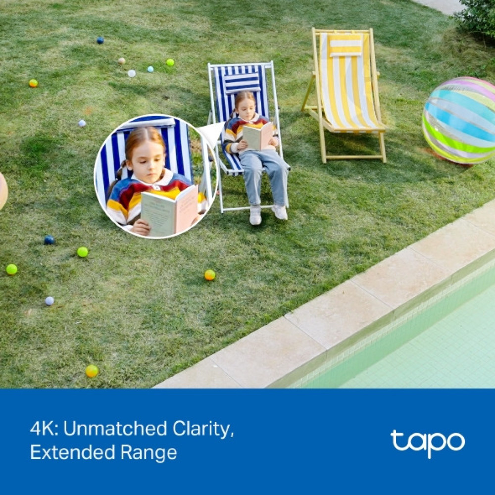 Wi-Fi IP куполна камера TP-Link Tapo C560WS 4K, 8MP, панорамна