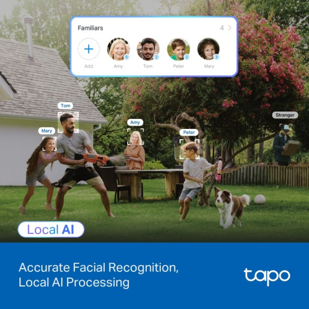 Wi-Fi IP куполна камера TP-Link Tapo C560WS 4K, 8MP, панорамна