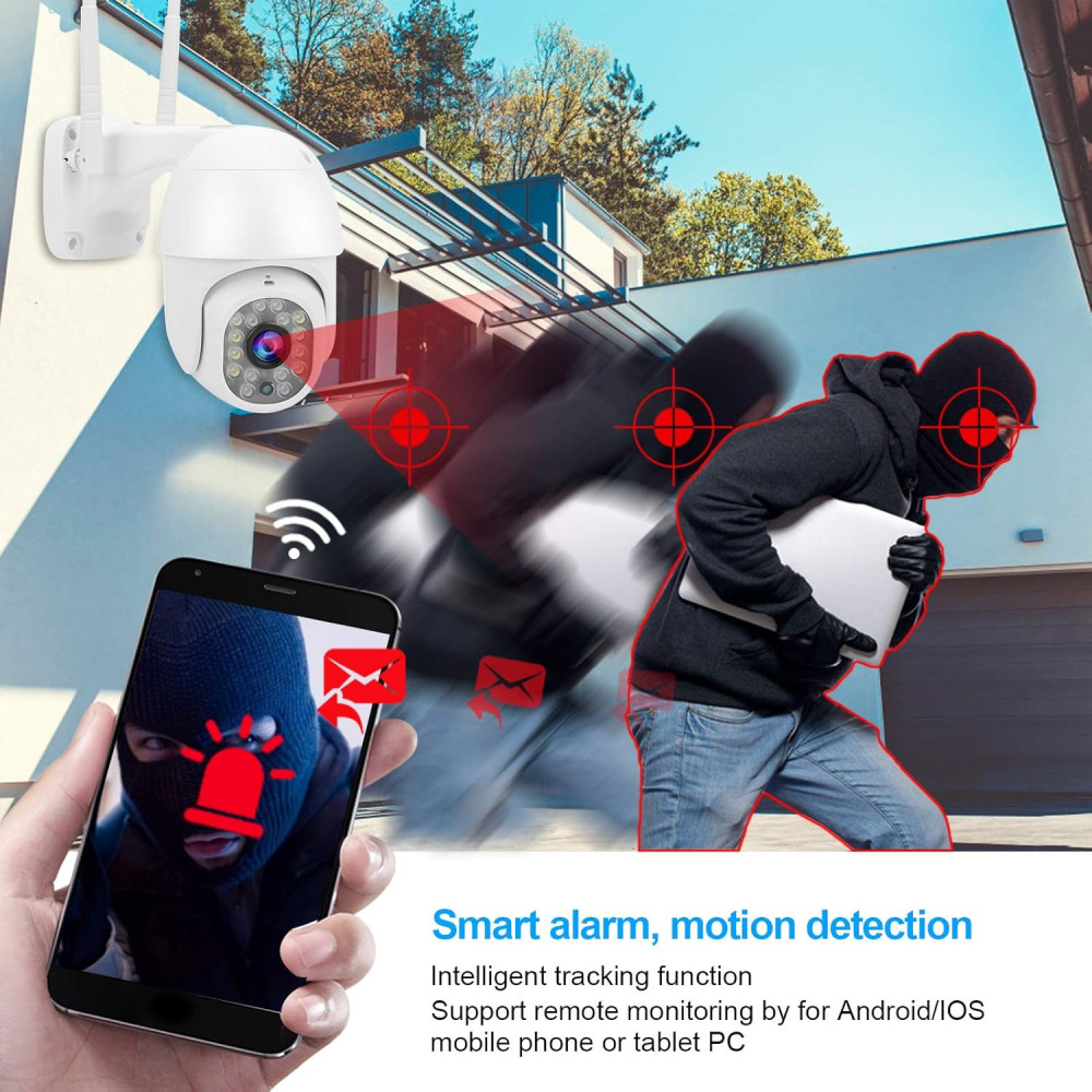 Wi-Fi IP Въртяща Камера 16LED Icsee