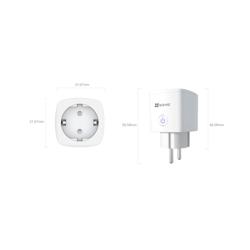 Wi-Fi Smart контакти Ezviz CS-T30-10B 2300W