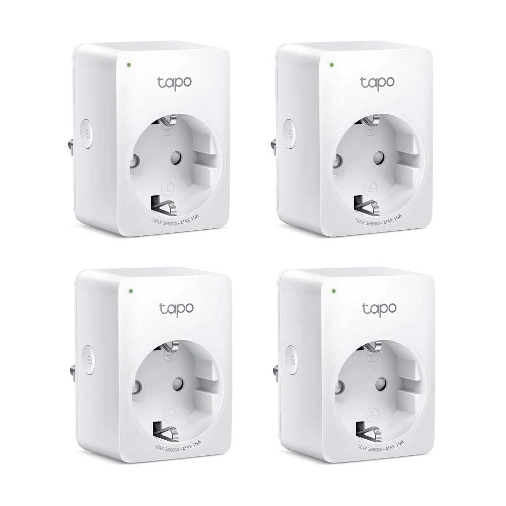 Wi-Fi Smart контакти TP-Link P110 (4-pack), Energi Monitoring 3680W