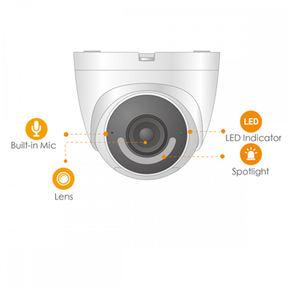 Wi-Fi IP камера IMOU Turret IPC-T26EP Wi-Fi IP camera, 2Mpx, Colorview