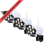 3 броя Соларна лампа - Бутафорна камера с антени