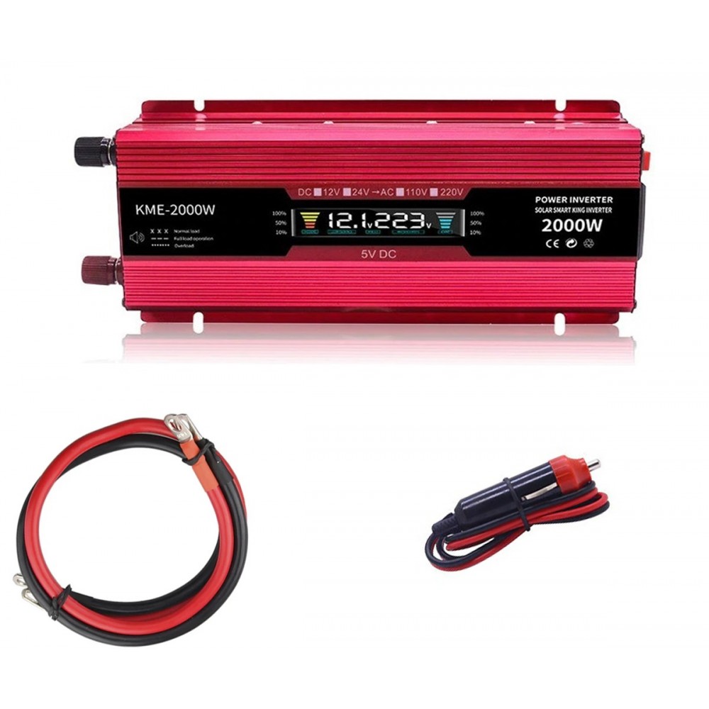 UKC Инвертор 12V 2000W с дисплей 